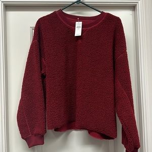 American Eagle Fleece crop sweatshirt